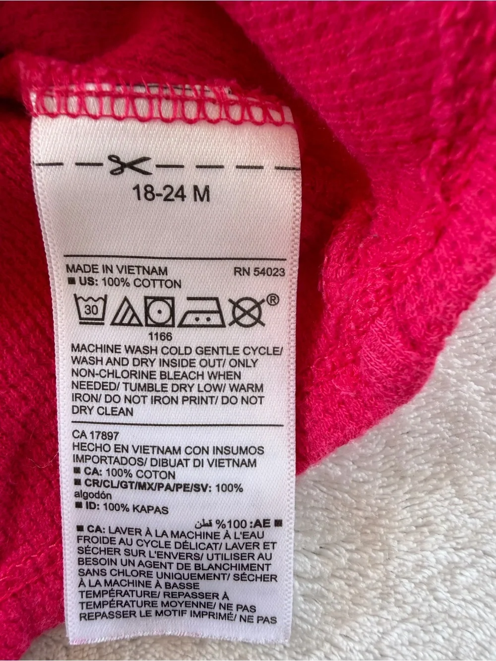 Old Navy Bright Pink Ribbed Knit Top Size 18-24M